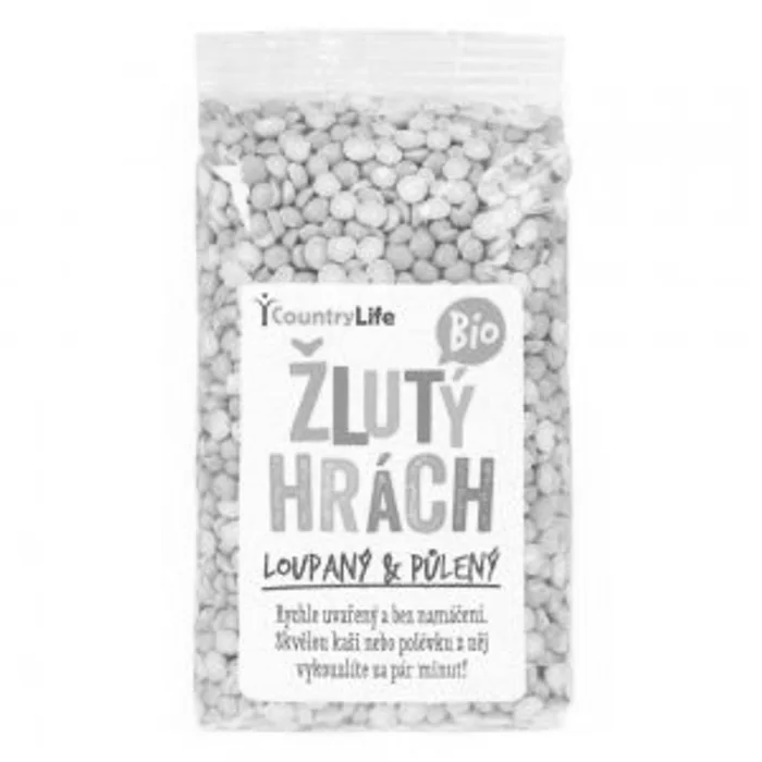 Country Life Bio Hrách žlutý půlený 500 g